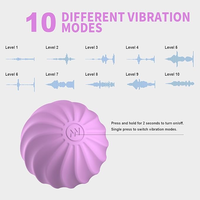 2.3" Mini Electric Vibrating Massage Ball, 10-Speed Vibrating Foam Roller for Relieving Muscle Tension & Soreness, and Promoting Blood Circulation Before & After Exercise (Purple)