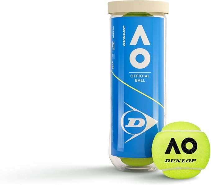 Dunlop Tennis Ball Australian Open Tennis Ball - for Sand, Hard Court and Turf