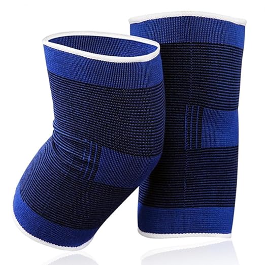 Knee Brace 2 Pack Knee Pads, 1 Pair Knee Braces Compression Sleeves For Women Men, Knee Protector for Knee Pain Joint Protect Knee Support For Sport Running Fitness Football Basketball (Blue)
