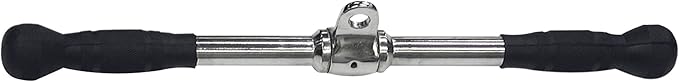 Body-Solid Tools MB022RG 21 in. Pro-Grip Revolving Straight Bar Attachment for Cable Machines