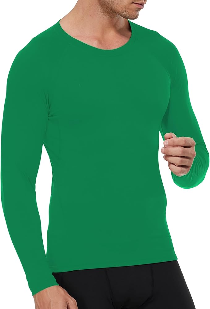 SPVISE 1 or 3 Pack Men's Compression Shirts Long Sleeve Workout Gym T-Shirt Running Top Cool Dry Sports Baselayer Undershirts