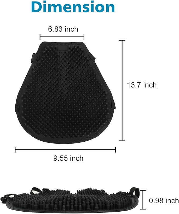SUNPIE Motorcycle Seat Cover with Bullet Design Universal Motorcycles Seat Covers Pad Silicone Breathable Comfortable for Motorbike Comfort Long Rides