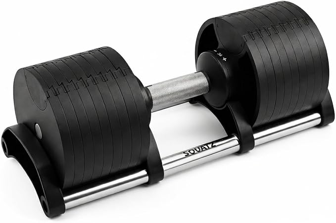 Squatz Adjustable Dumbbell Set 70-140LB Adjustable Dumbbells For Home Gym, Anti-Slip Handle With Heavy‑Duty Plates, Exercise Fitness Dumbbells For Home Gym Strength & Weight Training