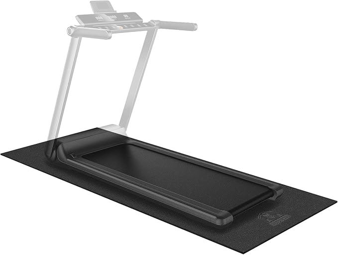 HAPBEAR Treadmill Mat – 68"x24"x1/5" Thick Non-Slip Foldable Exercise Equipment Mat for Walking Pad, Weight Bench & Treadmill – Shock Absorbing Floor Protector for Home Gym, Carpet & Hardwood Floors