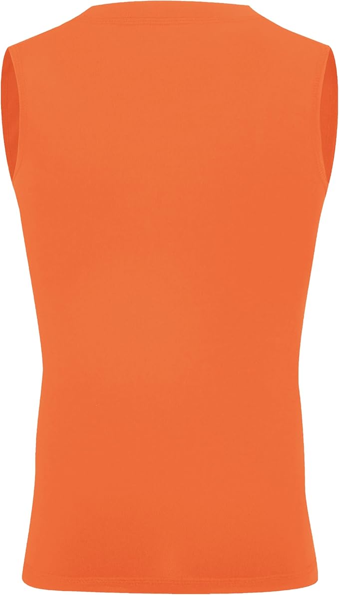 Youth Boy Girls Sleeveless Compression Shirt Kid Athletic Tank Top Quick Dry Basketball Football Undershirt