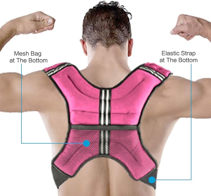 Henkelion Weighted Vest Weight Vest for Men Women Kids Weights Included, Body Weight Vests Adjustable for Running, Training Workout, Jogging, Walking
