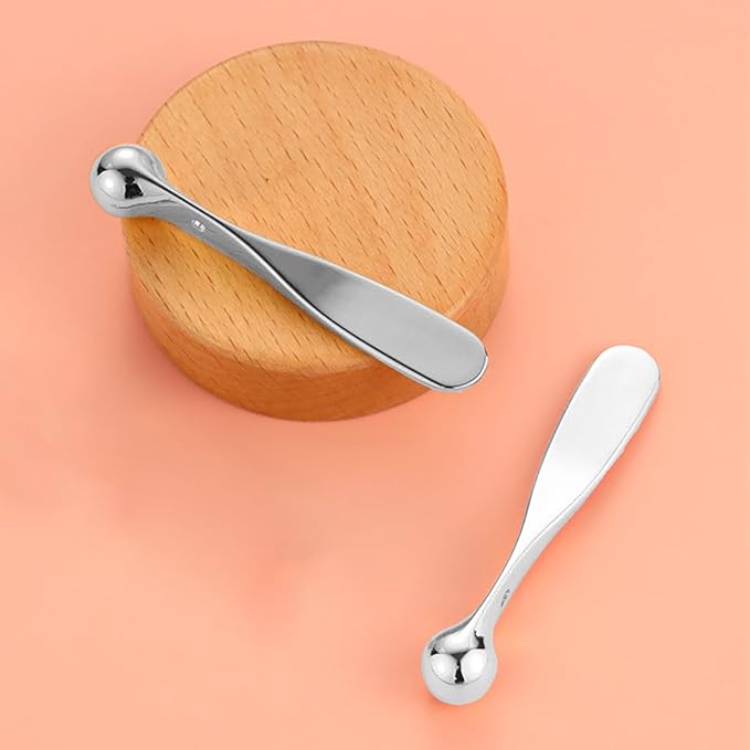 4pcs Metal Eye Cream Massage Stick Tool for Face Cream Applicator,Makeup spatula, eye cream applicator, eye massage tool, eye cream applicator, eye massages tool.