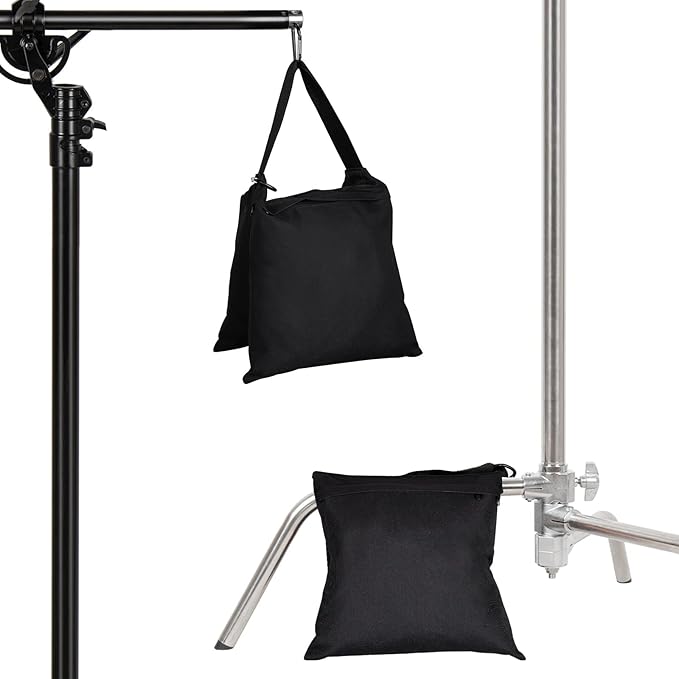 Aimosen 8 Packs Sandbags Weight Bags for Light Stand Photography Video Support, Heavy Duty Saddlebags for Backdrop Stand, Photo Tripod, Canopy, Pop up Tent, Umbrella Base, Fishing Chair, Wedding Shed