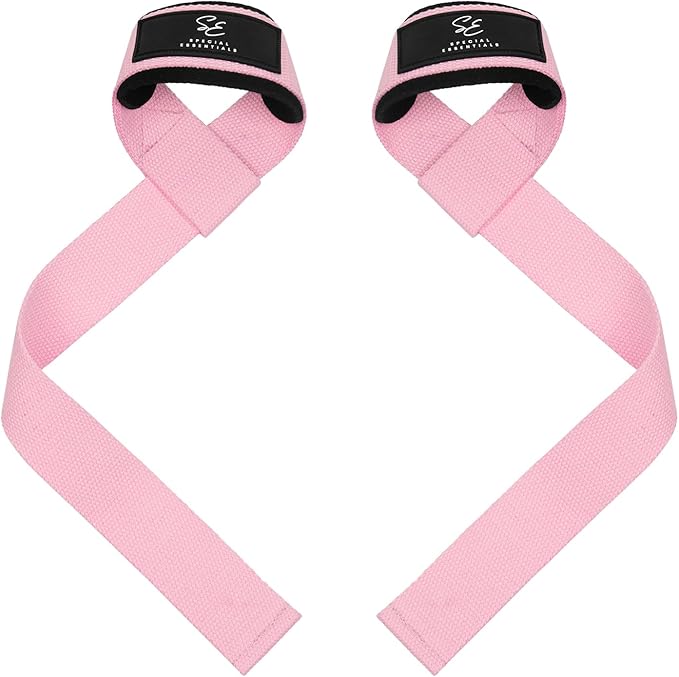 Special Essentials 2 Pack of Wrist Straps for Weightlifting - Two-Sided Anti Slip Silicone Grip & Padded Neoprene - Durable Gym Lifting Straps for Men and Women for Bodybuilding & Powerlifting