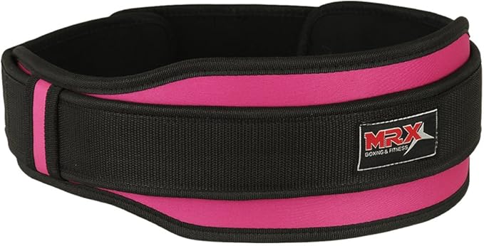 MRX Weight Lifting Belt with Double Back Support Gym Training 5" Wide Belts 11 Colors
