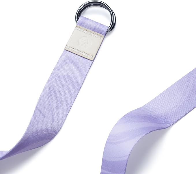 yogadesignlab | The Yoga Strap | Luxurious, Extra Long, Super Soft, Eco Printed | Studio Quality, Adjustable | Safely Stretch Further and Hold Longer | 8 ft Long