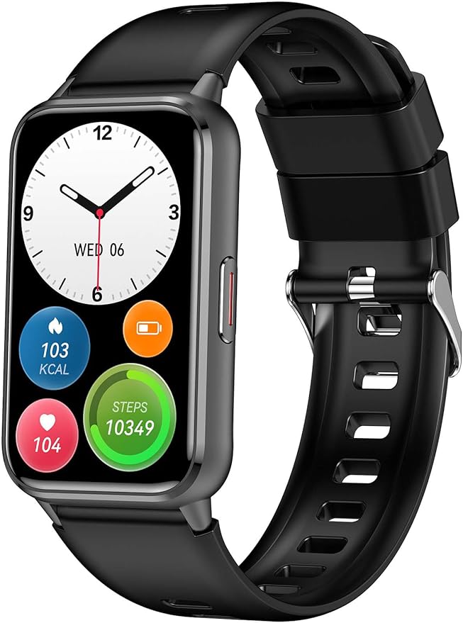 KPEP AMOLED Fitness Watches for Women Men with Stress Blood Oxygen Heart Rate Monitor Sleep Tracking 110+ Sport Modes Fitness Tracker Watch Calorie Counter Step Tracker IP68 Waterproof for Andriod iOS