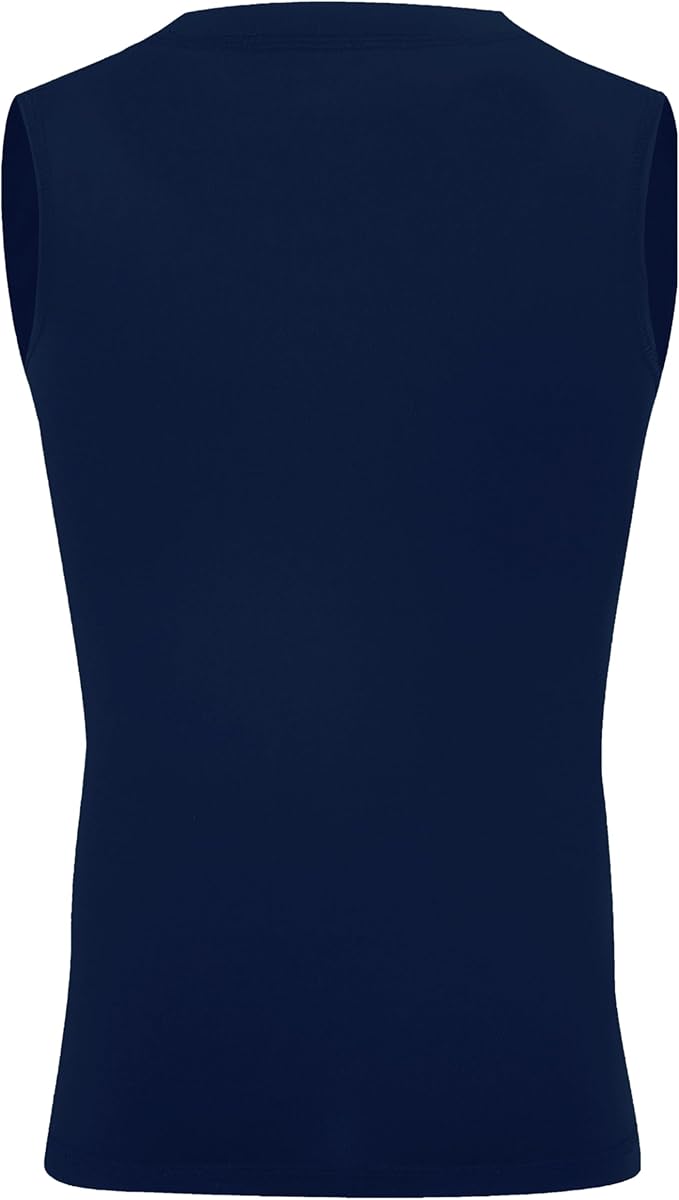 Youth Boy Girls Sleeveless Compression Shirt Kid Athletic Tank Top Quick Dry Basketball Football Undershirt