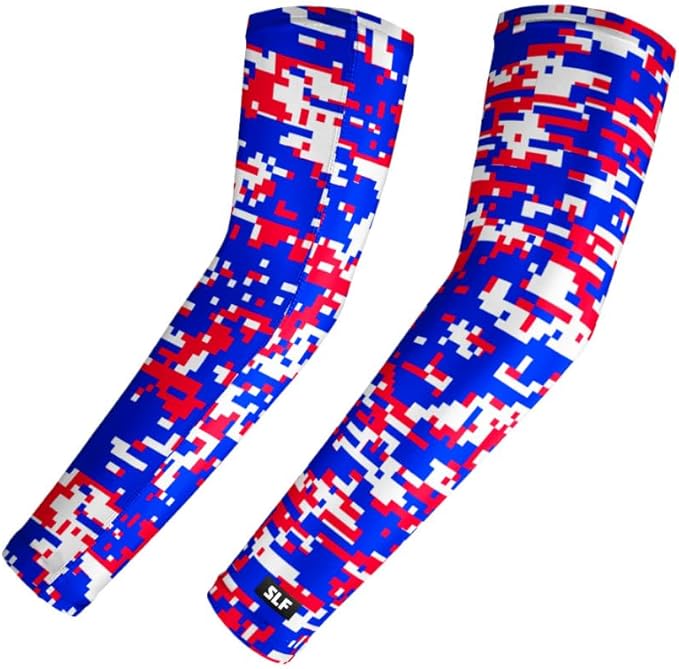 SLEEFS Arm Sleeves for Kids - Athletic Sports Sleeve for Youth Boys and Girls - UV Protection - Football Baseball Basketball