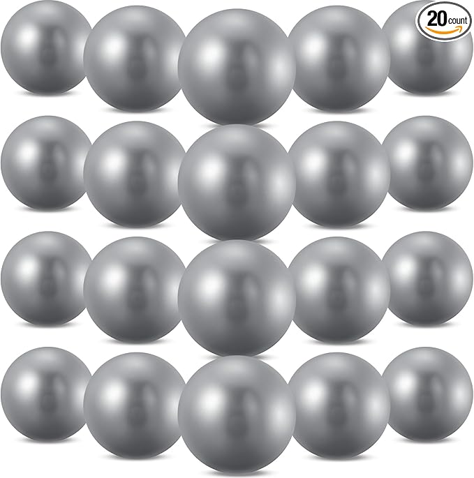 Sotiff 20 Pcs 9 Inch Pilates Ball Bulk Exercise Pilates Ball Mini Yoga Balls Therapy Core for Stability Barre Training Stretching Physical Posture Training Gym Workout with Inflation Tube