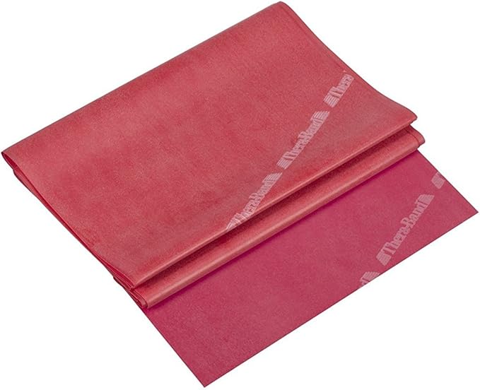 THERABAND Resistance Bands, 5 Foot, 15 or 30 Count Professional Latex Elastic Bands for Upper & Lower Body Exercise, Physical Therapy, Pilates, Home Workouts, & Rehab