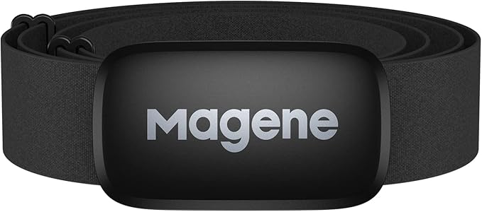 Magene H64 Heart Rate Monitor, Heart Rate Sensor Chest Strap, Protocol ANT+/Bluetooth, Compatible with iOS/Android APPs (New H64)