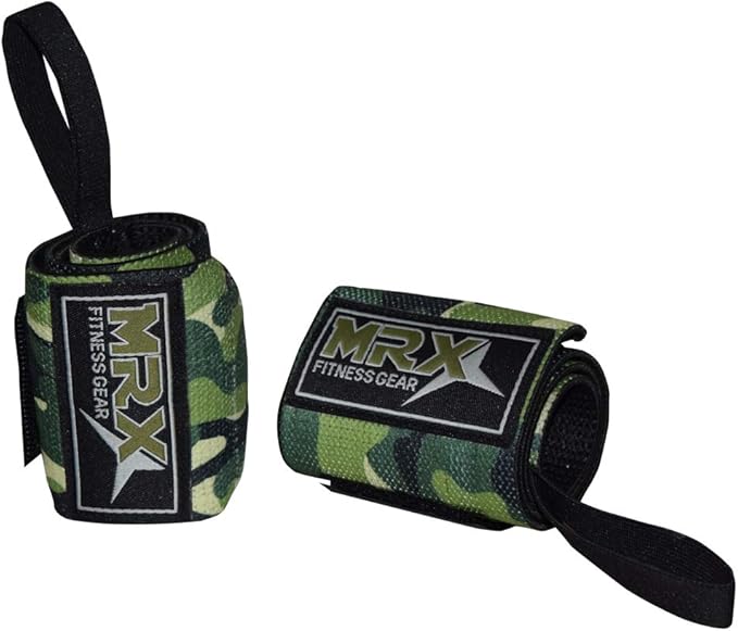MRX Weight Lifting Wrist Wraps for Wrist Support Lifting Straps Gym Bodybuilding Training Workout for Men and Women