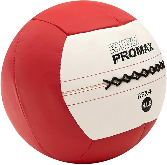 Champion Sports Rhino Promax Wall Balls - Soft Shell Non-Slip Grip for Weightlifting, Plyometrics, Cross Training, & Home Gym