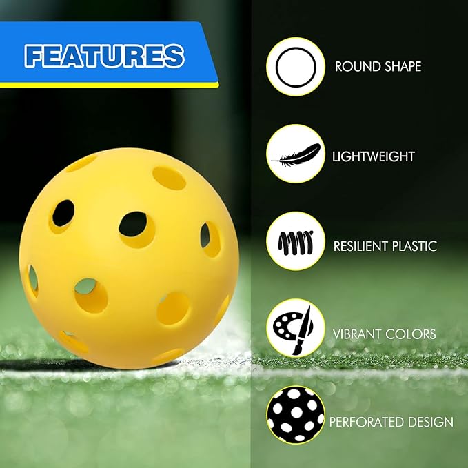 GSE Games & Sports Expert Practice Baseballs, Plastic Baseballs Training, Hollow Airflow Softballs for Pitching, Batting, Catching for All Skill Levels (Several Styles Available)