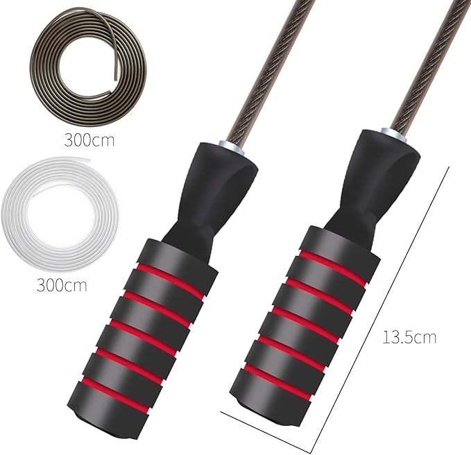 Skipping Rope, Adjustable Jump Rope for All Ages Men Women Kids Adults Suitable for Gym School Sports Outdoor and Family Exercise Classes