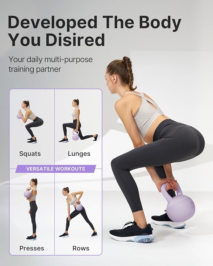 YOTTOY Soft Kettlebell,Kettlebell Anti-Slip Grip Weight for Home Workouts, Kettlebells Set Strength and Safety Guaranteed