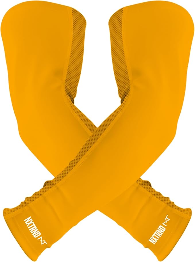 1 Pair Nxtrnd Compression Arm Sleeves for Men, Breathable Football, Basketball, Baseball Accessory, Adult & Kids