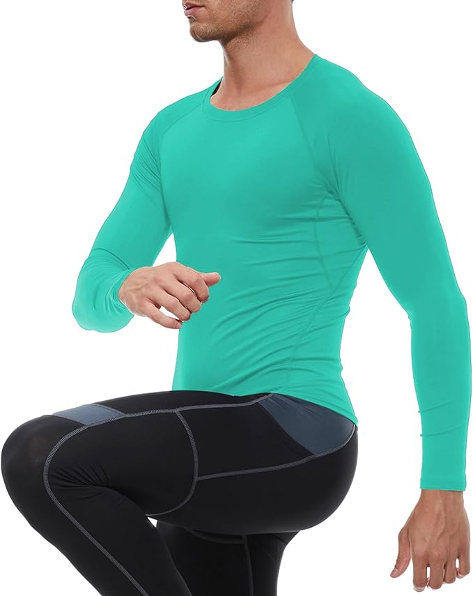 SPVISE 1 or 3 Pack Men's Compression Shirts Long Sleeve Workout Gym T-Shirt Running Top Cool Dry Sports Baselayer Undershirts