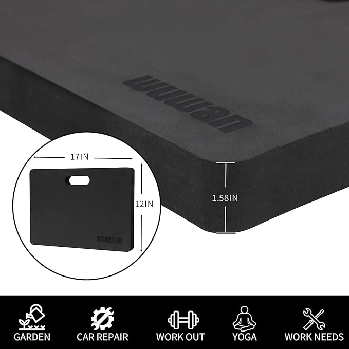 Yoga kneeling mat, 1.5inch Thick,Knee Push-ups, Plank Support & Yoga Elbows/Knees Mat Provides Cushion for Kneeling & Elbows