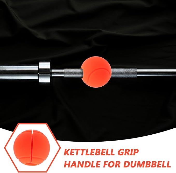 Toyvian Silicone Workout Grips for Dumbbells Barbells Non Slip Handle Covers for Weightlifting Enhanced Comfort Easy Maintenance Stylish Gym Accessories for Muscle Growth