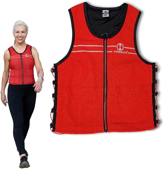 Hyperwear Hyper Vest FIT Weighted Vest for Women Walking & Bone Health – Adjustable 10 lb USA Steel Weights, Machine Washable – Osteoporosis Exercise, No Chest Weights