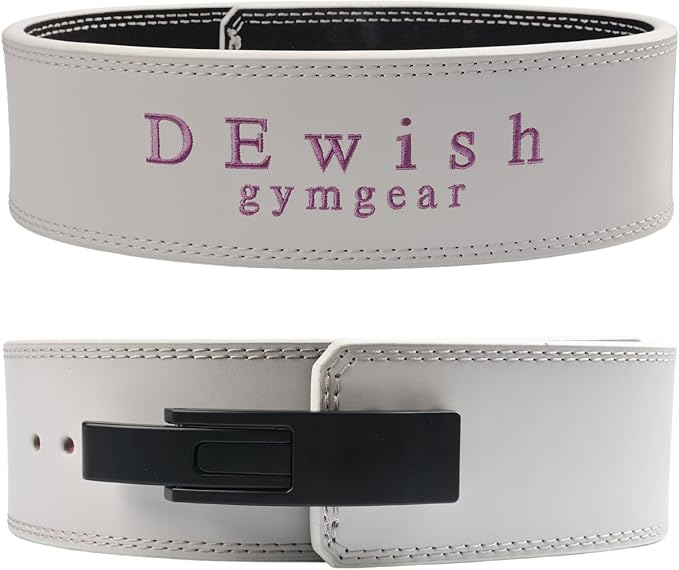 Weight Lifting Belt, 10mm Thick, 4-Inch Wide Heavy Duty Leather Lever Gym Belt, Ideal for Weightlifting, Squats, Deadlifts, Powerlifting, Cross Training and Weight Training