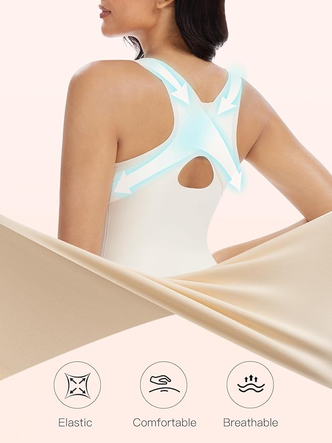 Slimers Posture Corrector Shapewear Bodysuit : Posture Bra Shapewear Tummy Control - Upper Back Support Body Shaper
