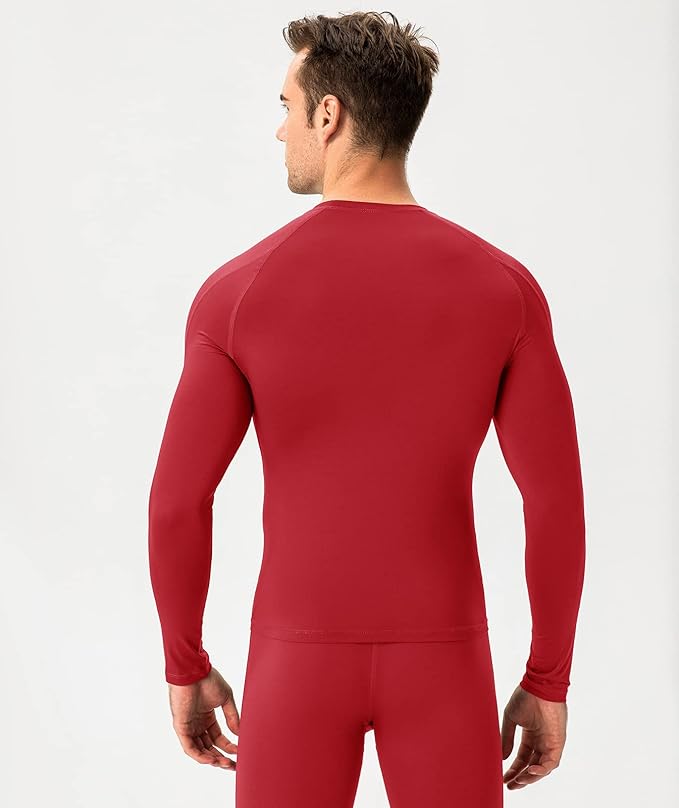 SPVISE 1 or 3 Pack Men's Compression Shirts Long Sleeve Workout Gym T-Shirt Running Top Cool Dry Sports Baselayer Undershirts