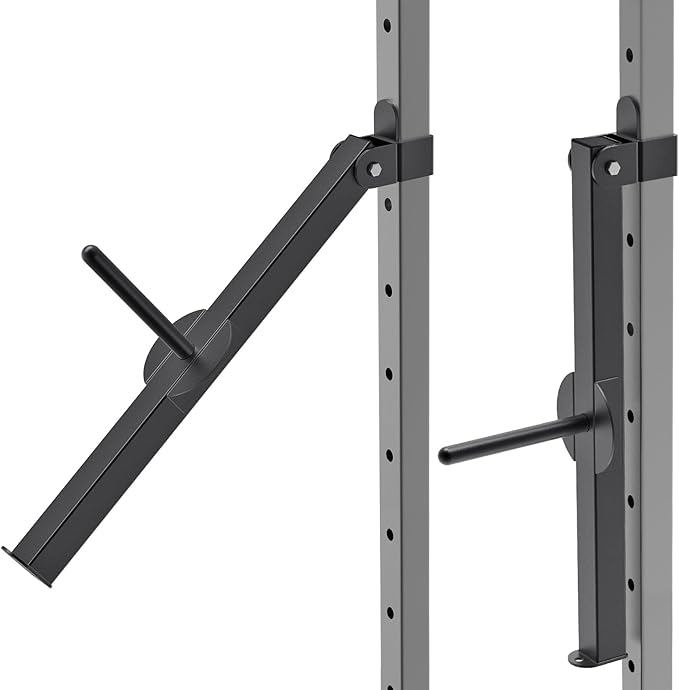 Kipika Power Rack Attachment for 5/8" & 1" Holes - Heavy Duty Home Gym Equipment for 2x2 or 3x3 Squat Rack, Adjustable and Easy to Install