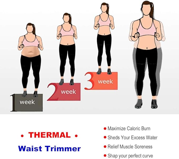HOPLYNN Neoprene Sweat Waist Trainer Corset Trimmer Shaper Belt for Women