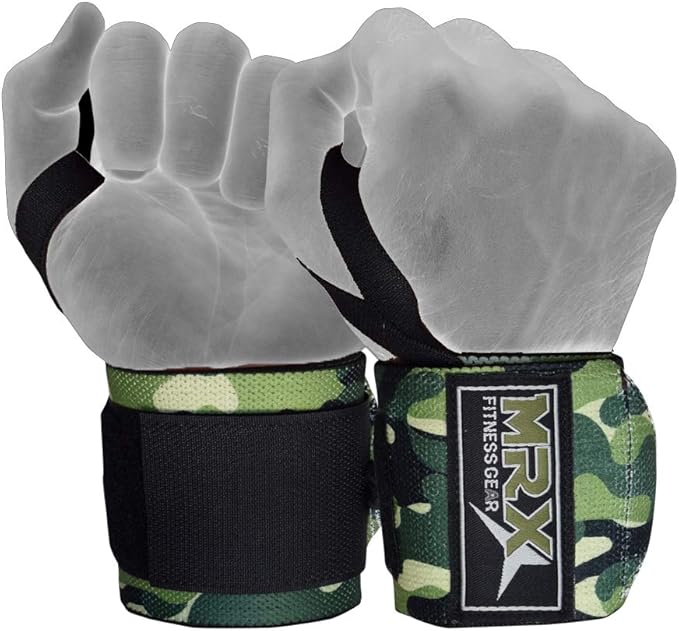 MRX Weight Lifting Wrist Wraps for Wrist Support Lifting Straps Gym Bodybuilding Training Workout for Men and Women