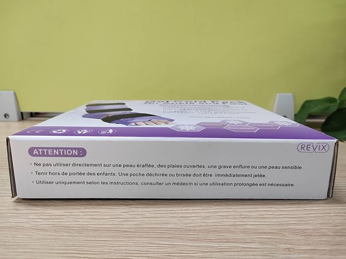 REVIX Ankle Ice Pack Wrap Reusable Gel Foot Cold Pack for Post-Workout Recovery, Gel Ice Wrap for Plantar Relaxation, Promoting Ankle Flexibility, Purple