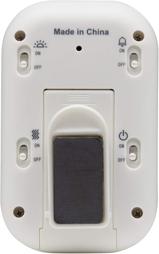 Taylor Multi-Alert (Sound, Light, Vibration) Digital Timer, Standard, White