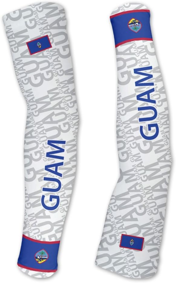 ScudoPro Guam Compression Arm Sleeves UV Protection Unisex - Walking - Cycling - Running - Golf - Baseball - Basketball