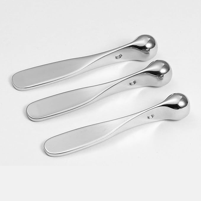 4pcs Metal Eye Cream Massage Stick Tool for Face Cream Applicator,Makeup spatula, eye cream applicator, eye massage tool, eye cream applicator, eye massages tool.