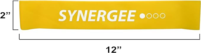 Synergee Exercise Fitness Resistance Band Mini Loop Bands that Perform Better When Working Out at Home or The Gym