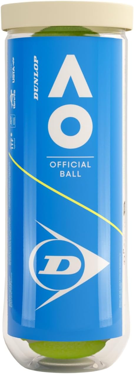 Dunlop Tennis Ball Australian Open - for Clay, Hard Court and Grass