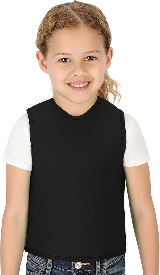 Special Supplies Sensory Compression Vest Deep Pressure Comfort (Black, X-Small)