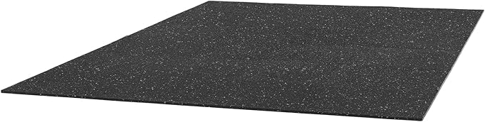 VEVOR 0.56Inch 96sq.ft 24 Tiles Gym Flooring for Home Gym, Rubber Top with High Density EVA Foam, 24 x 24In Gym Floor Exercise Equipment Mats, Interlocking Gym Mats, Puzzle Workout Mats, Black & Gray