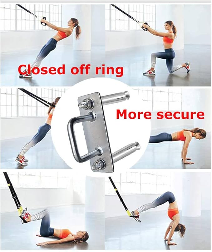 Wall Ceiling Mount Anchor Bracket for Gymnastic Rings,Olympic Rings,Yoga Swing, Hammock,Battle Ropes,Body Weight Strength Training Systems,Boxing Equipment