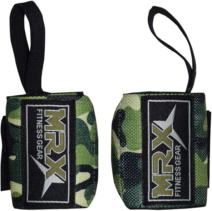MRX Weight Lifting Wrist Wraps for Wrist Support Lifting Straps Gym Bodybuilding Training Workout for Men and Women