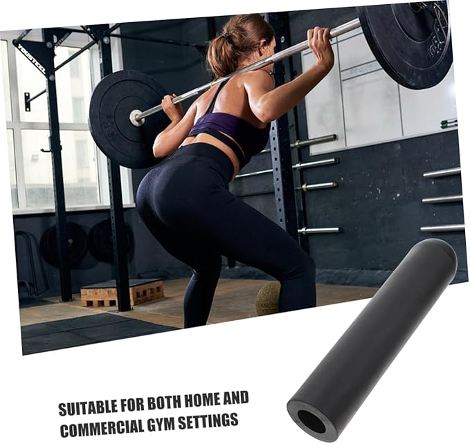 KICHOUSE Weightlifting Barbell Sleeve Adapter Straight Bar Gym Grip for Dumbbell Handles Removable for Strength Training