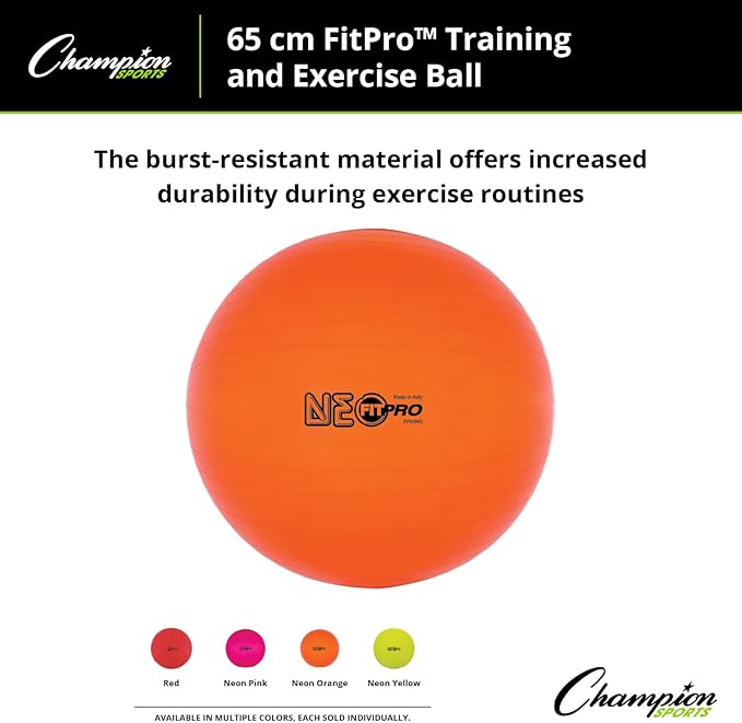 Champion Sports FitPro BRT 42cm Exercise Ball