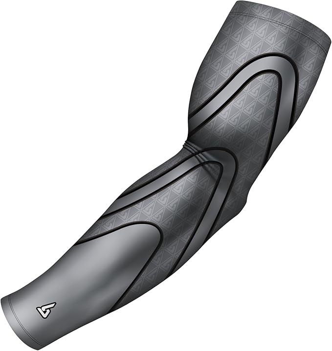 B-Driven Sports Sleeve Pro-Fit - Compression Arm Sleeve for Men & Women - Basketball & Volleyball Arm Sleeve - Single